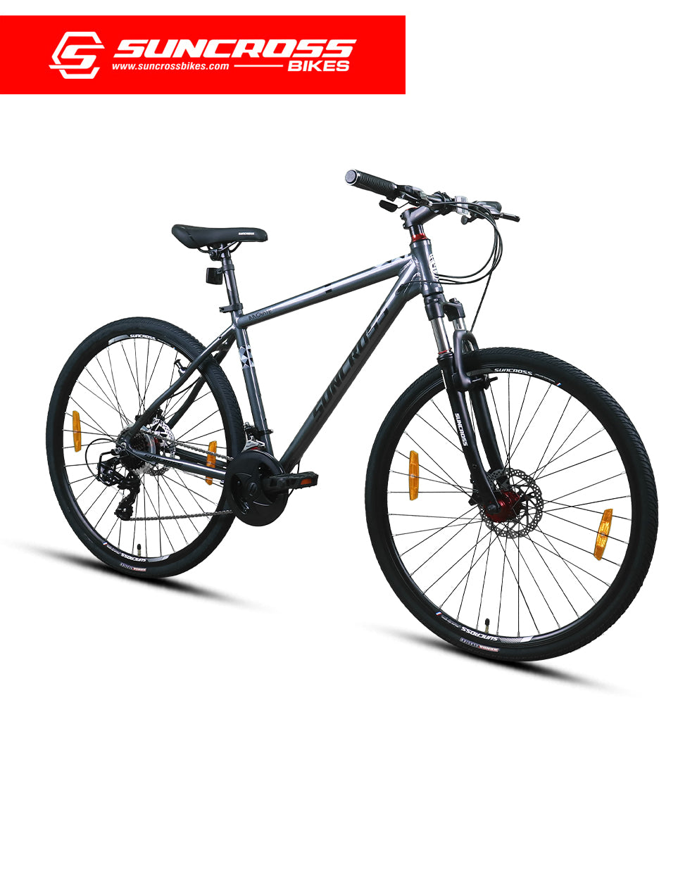 Suncross Innovate 700C MS Sus Grey/Black 19 Bike-4