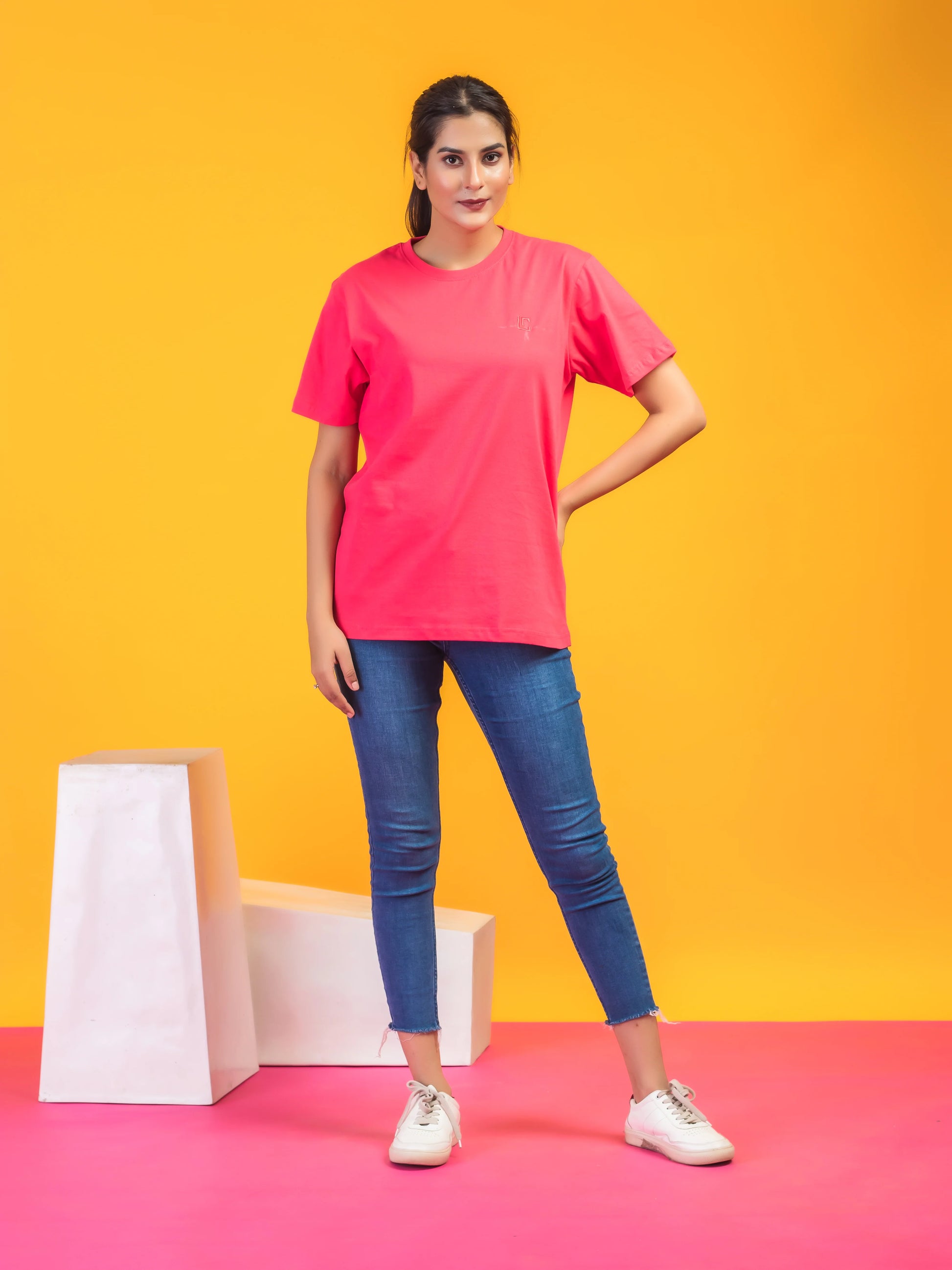 Lentus Snowfal LYC Women T-Shirt for Gym, Yoga & Casual Wear-3