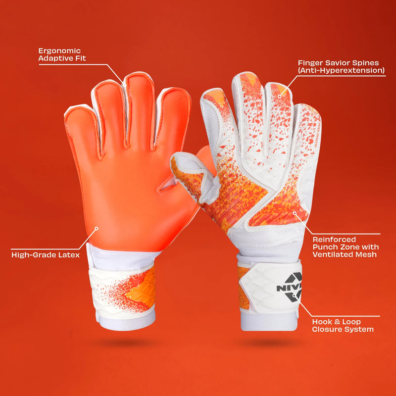 Nivia Finger Saver Goalkeeper Gloves-3