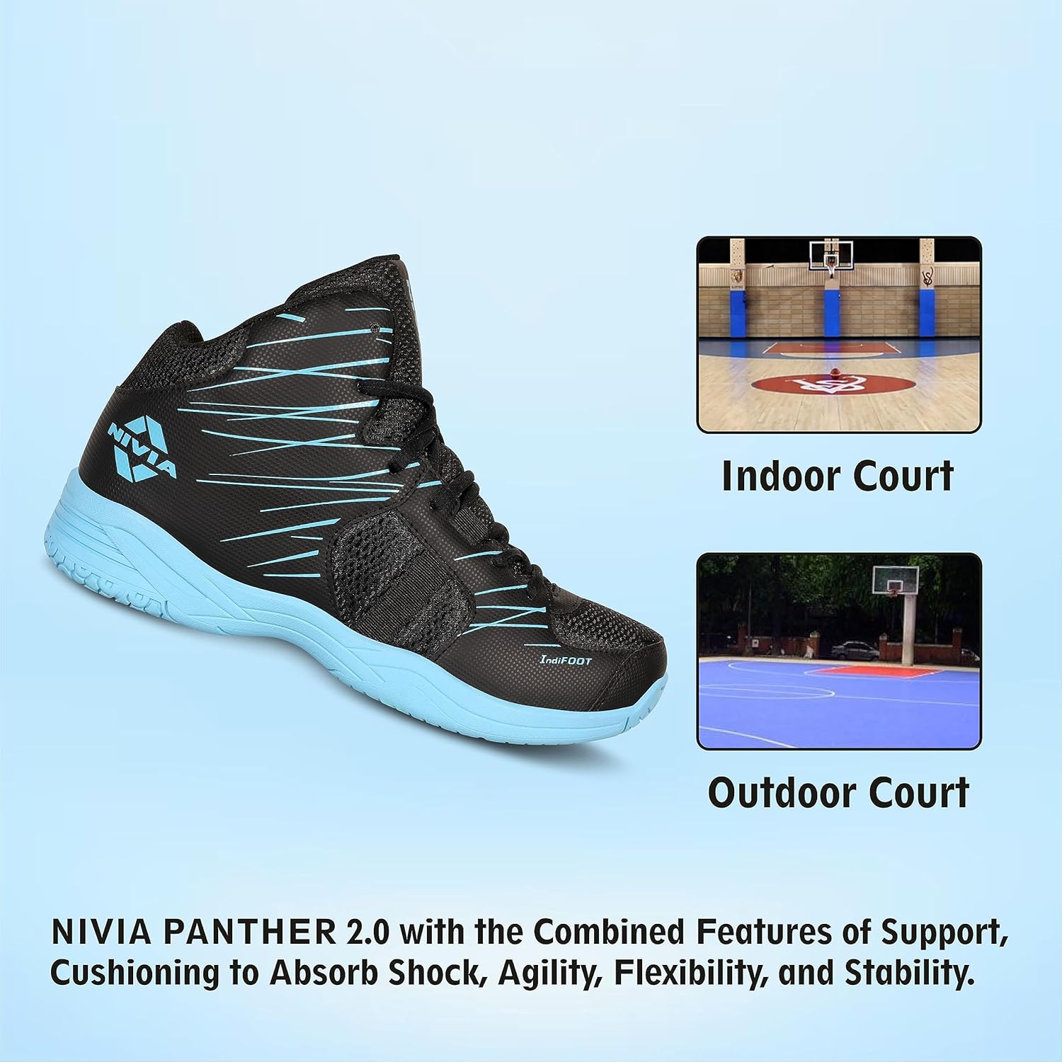 Nivia Panther 3.0 Basketball Shoes-5