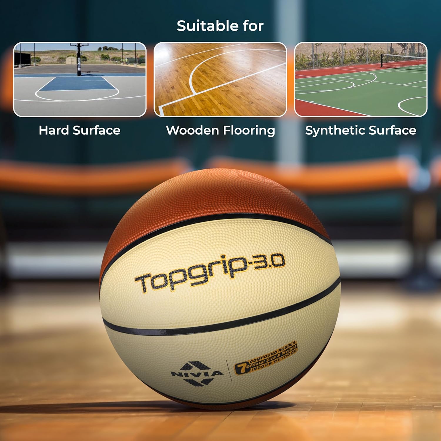 Nivia Top Grip Basketball-9