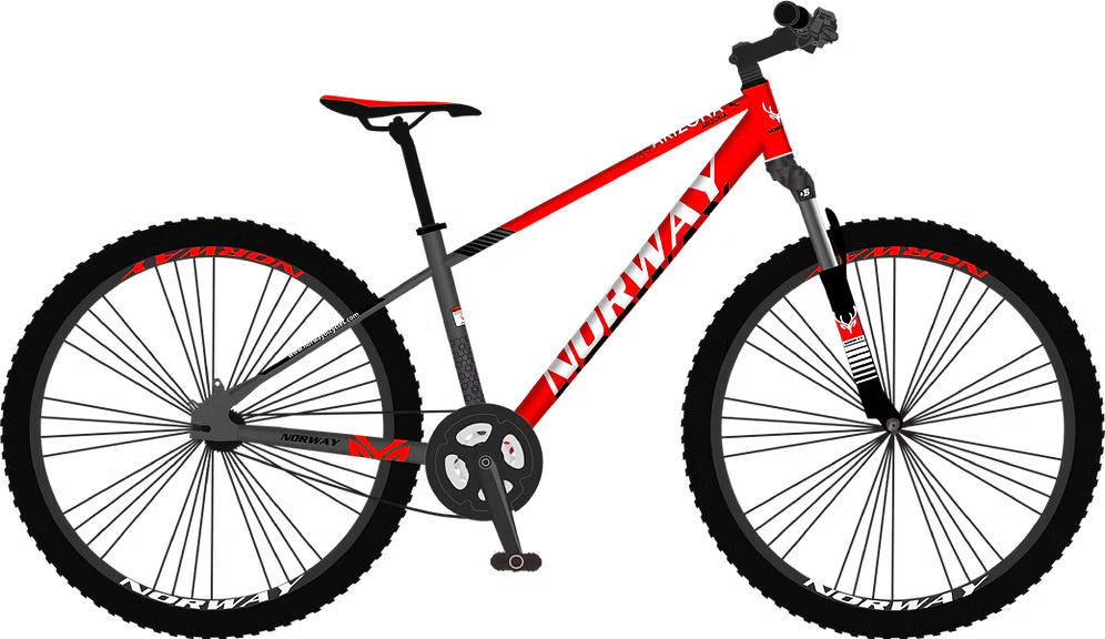 Norway Arizona 26 SS Mountain Bike Red Grey for Daily & Trail Rides