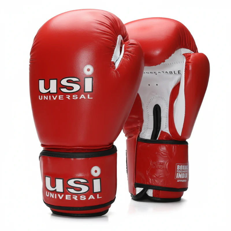 USI Competition 10oz 609M Red Boxing Gloves