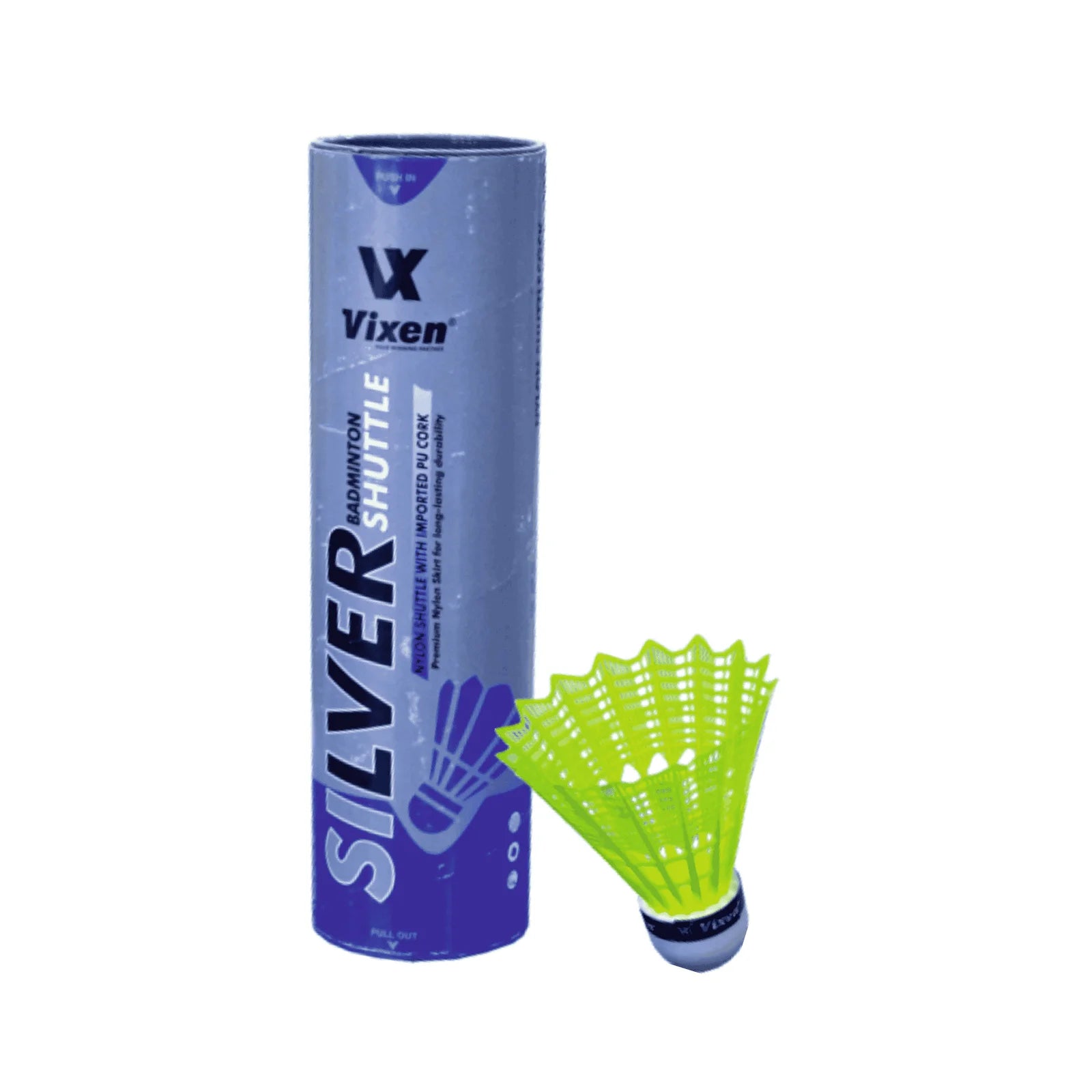Vixen Silver Magic X-3 badminton shuttlecock for consistent flight and durable practice performance