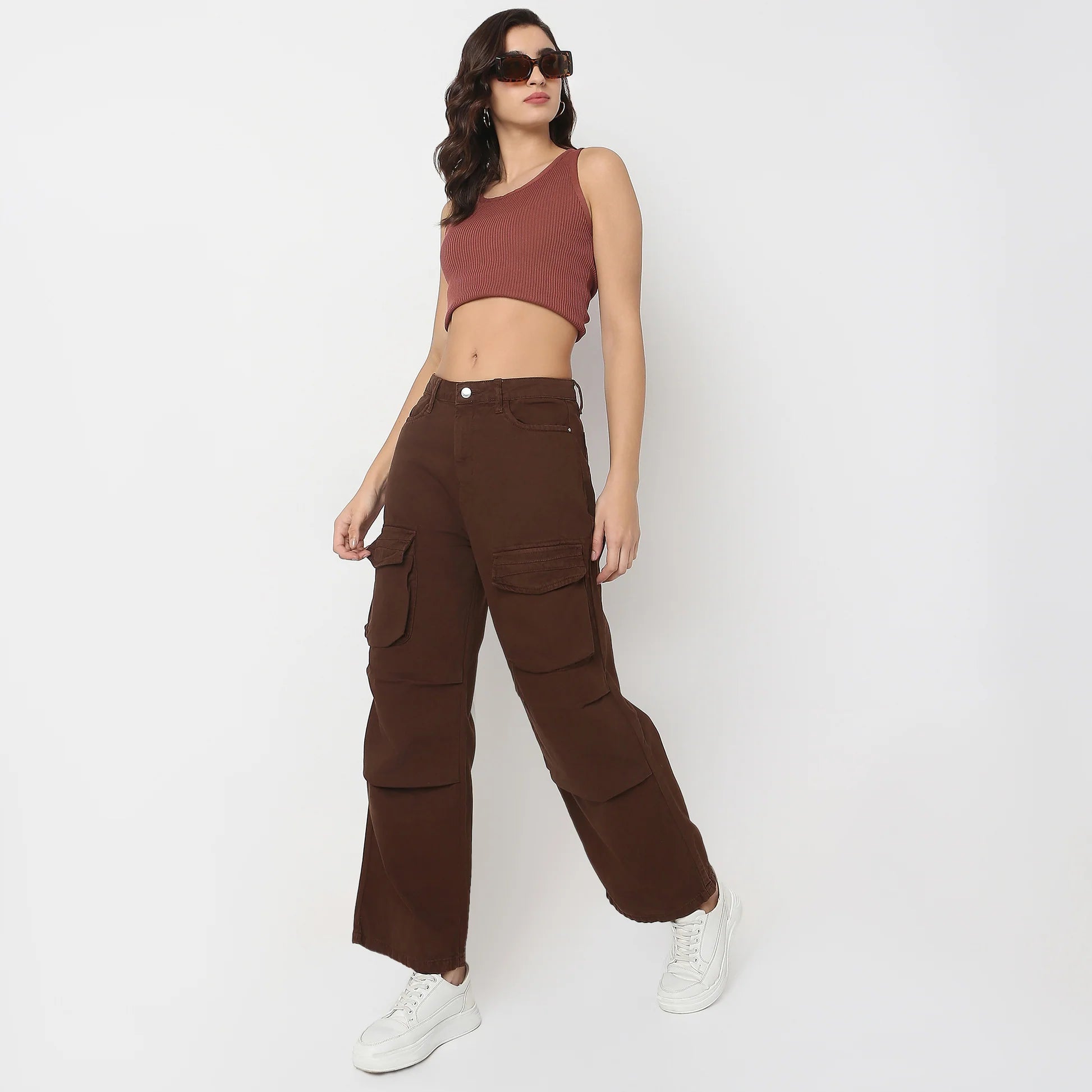 Lentus KS0016-006 Cargo Pants Coffee M – Durable & Comfortable-4