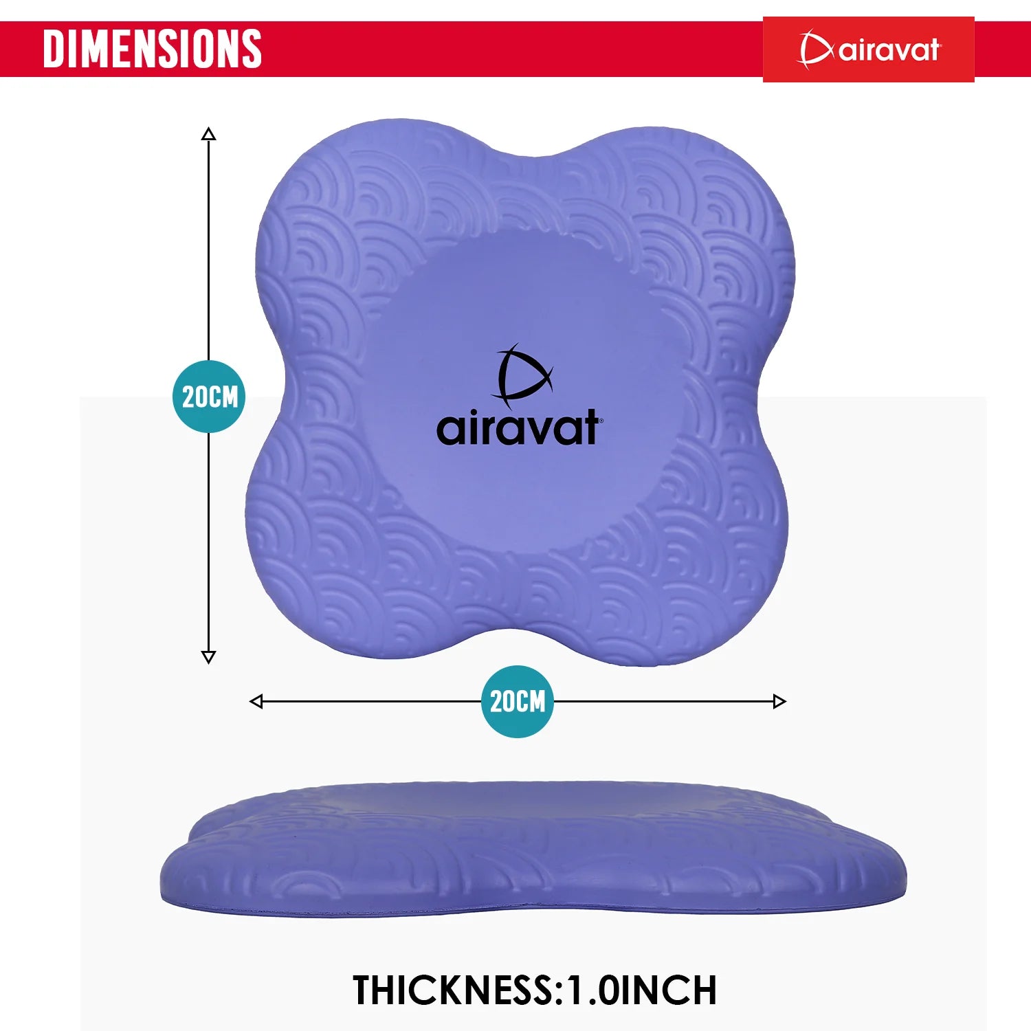 Airavat Yoga Knee Support Pad-3