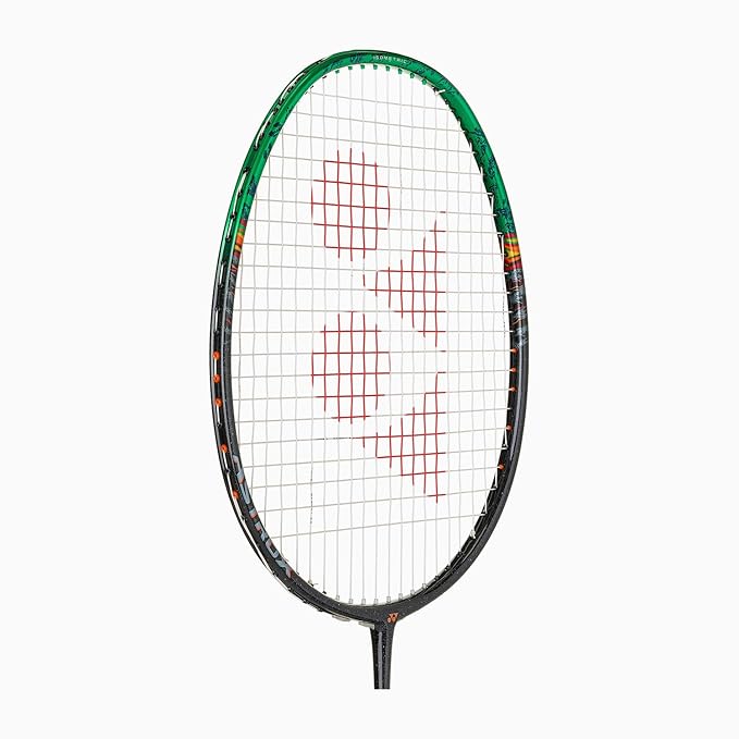 Yonex Astrox 22 badminton racket close-up view of string bed and frame detail for responsive shot control
