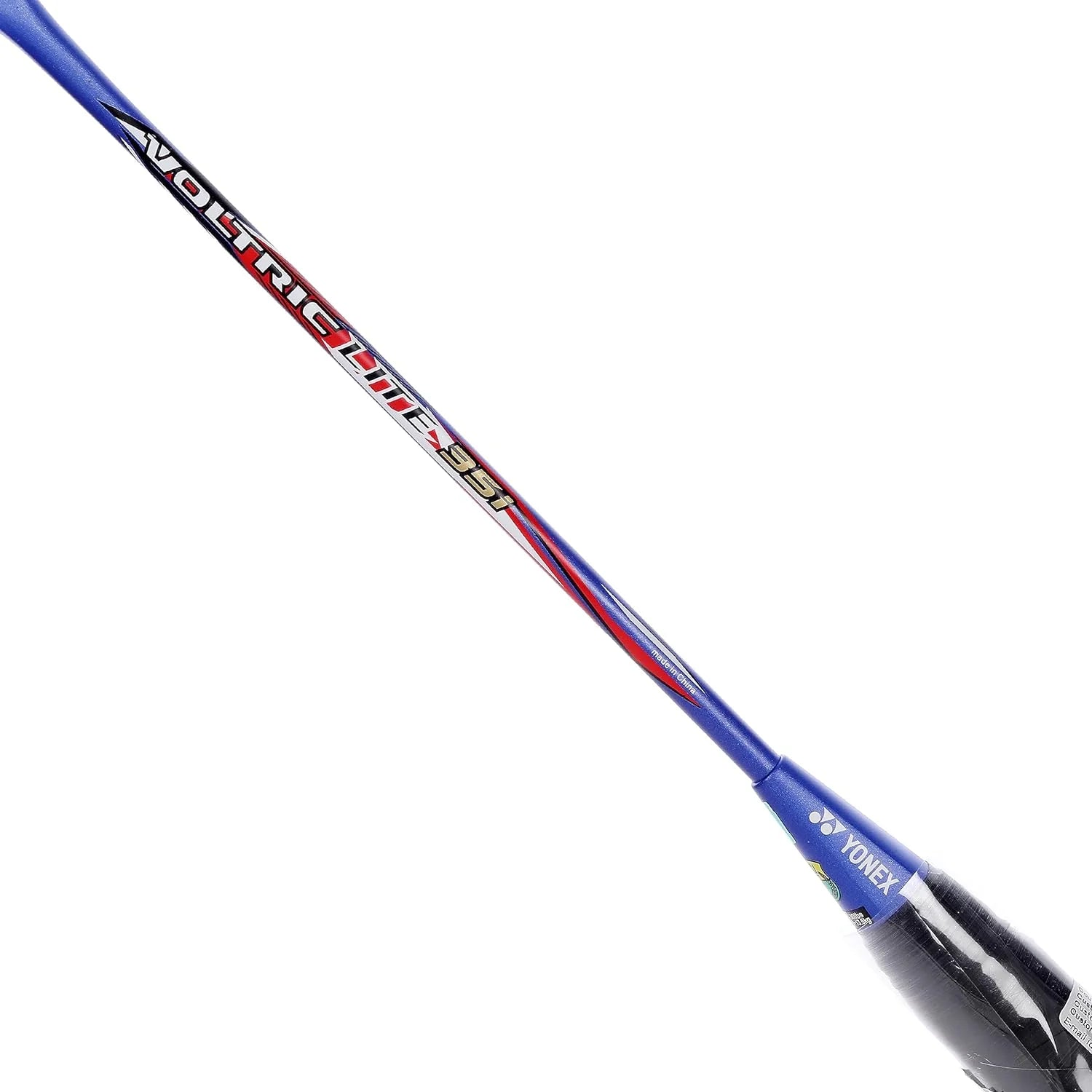 Yonex Voltric Lite 35i badminton racket grip and shaft connection detail image
