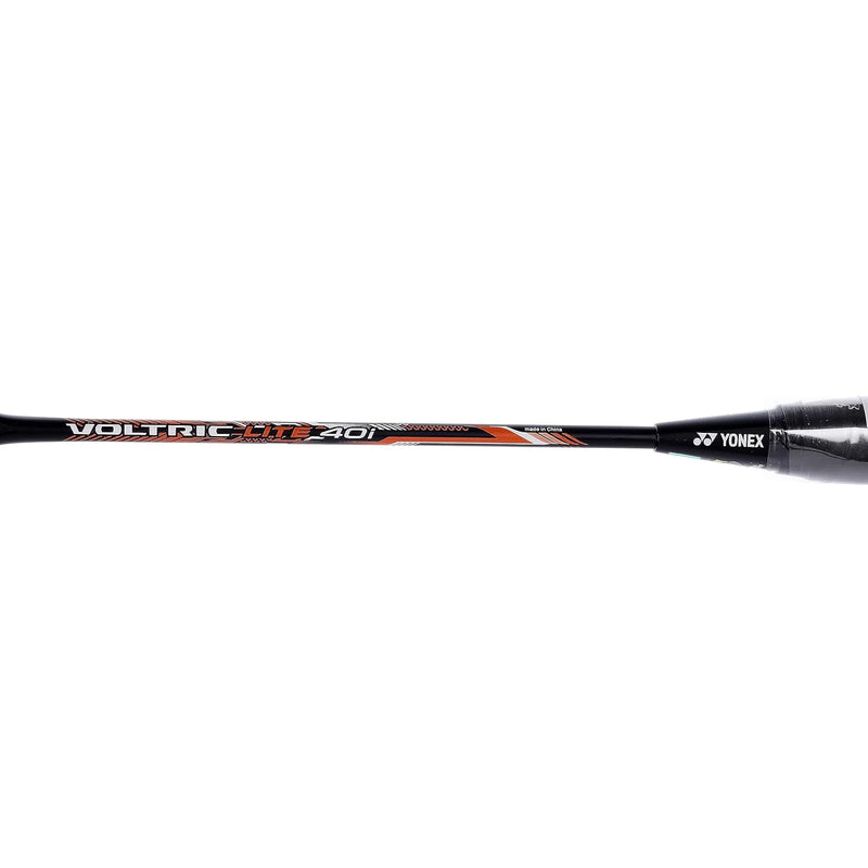 Yonex Voltric Lite 40i badminton racket shaft close-up between handle and head for stability and control