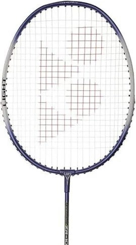 Yonex Z Force II SI badminton racket close-up view of string bed and premium frame structure