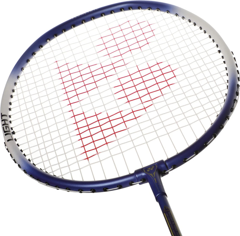 Yonex ZR 100 badminton racket angled frame design for balanced performance and easy shot making