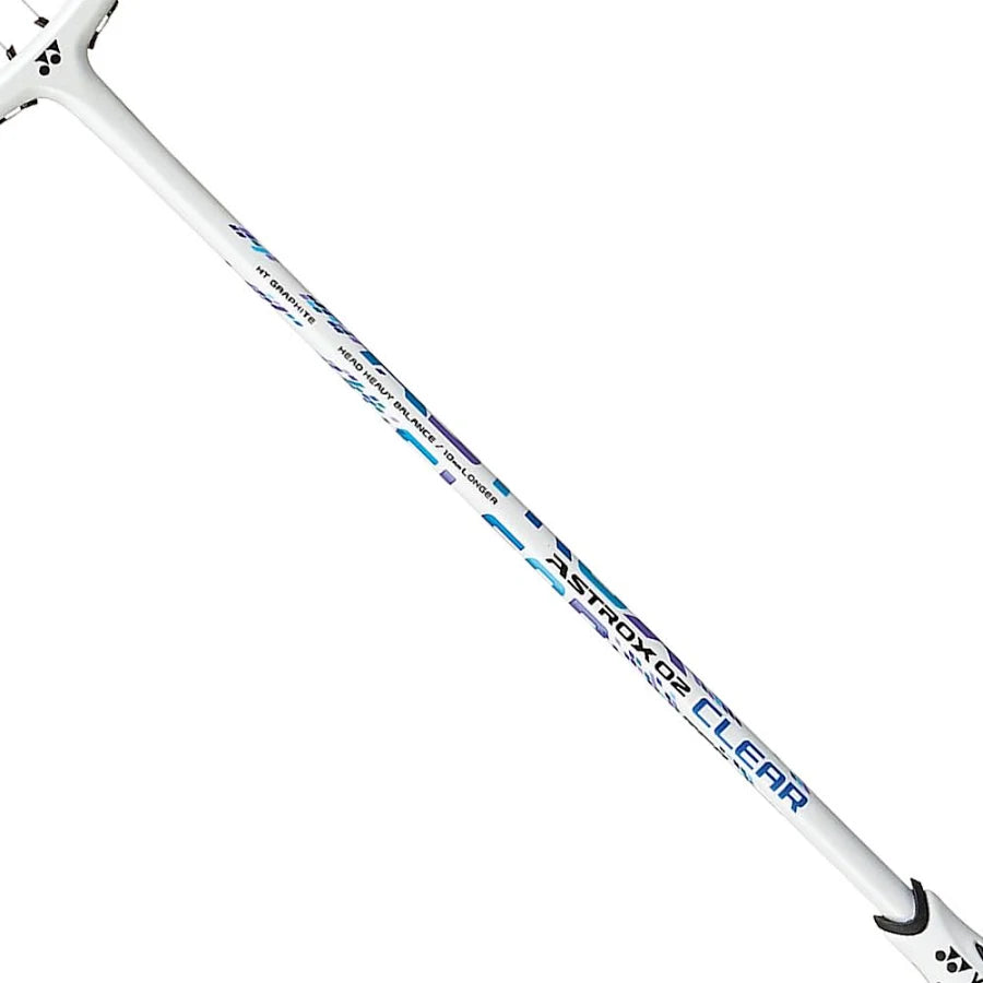 Yonex Astrox 02 badminton racket rear angled view for smooth handling and all-round gameplay