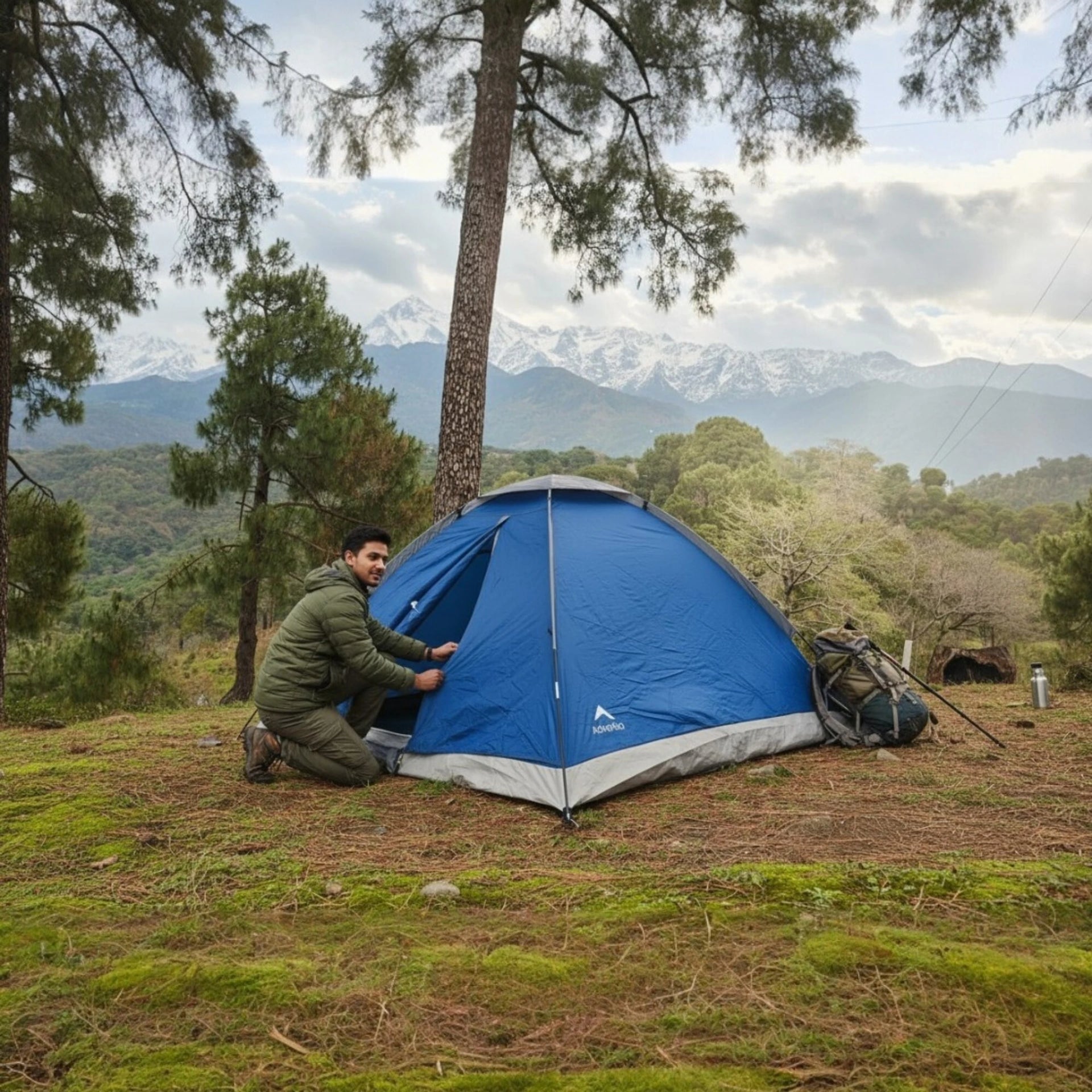 Adventra ET110 3-Person Camping Tent for Outdoor Adventures