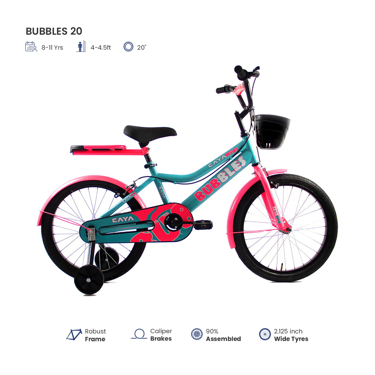 Caya Bubbles 20 SS Kids Bicycle for Fun & Everyday Riding