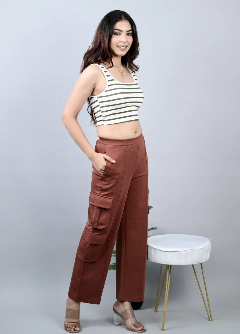 Lentus KS0016-006 Cargo Pants Coffee M – Durable & Comfortable