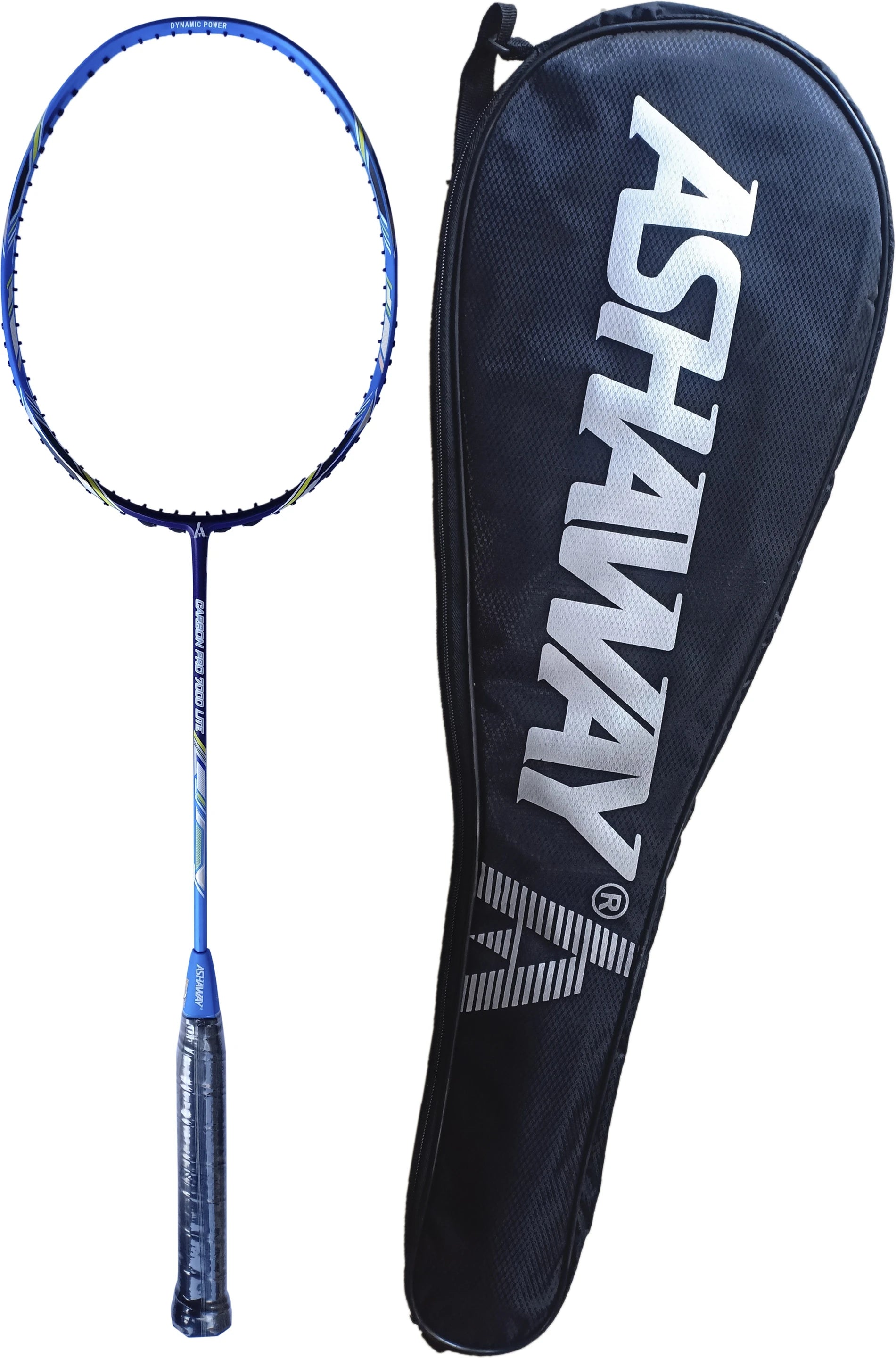 Full view of Ashaway Carbon Pro 7000 badminton racket suitable for players seeking precision, control, and consistent gameplay