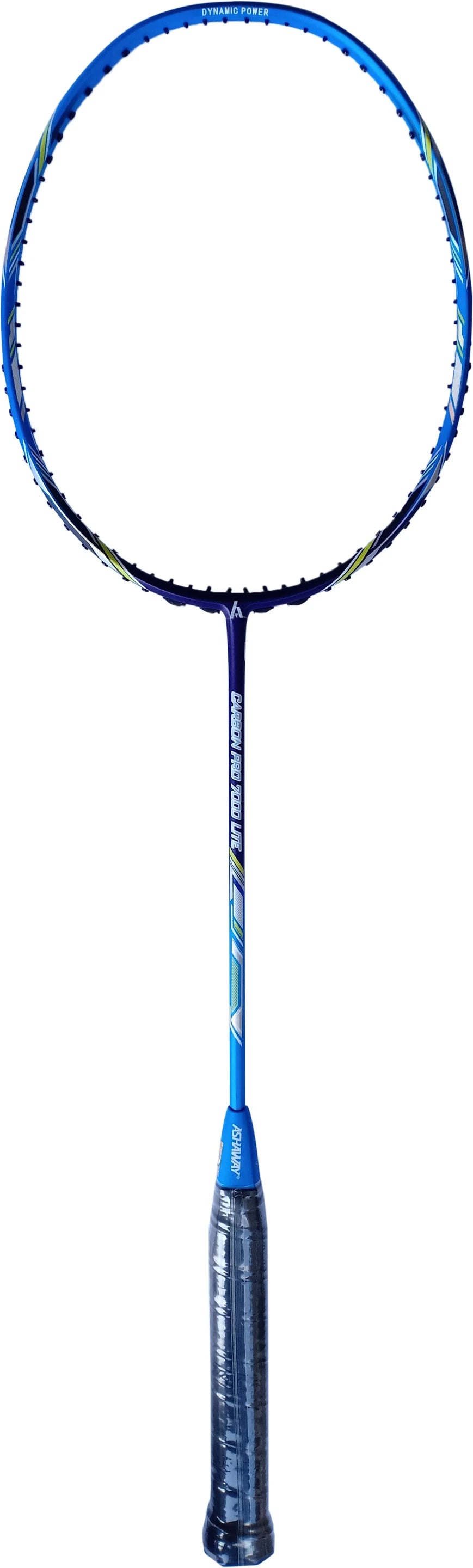 Ashaway Carbon Pro 7000 lightweight badminton racket front view for powerful shots and precise control