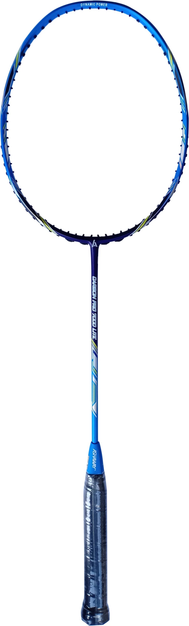 Ashaway Carbon Pro 7000 lightweight badminton racket front view for powerful shots and precise control