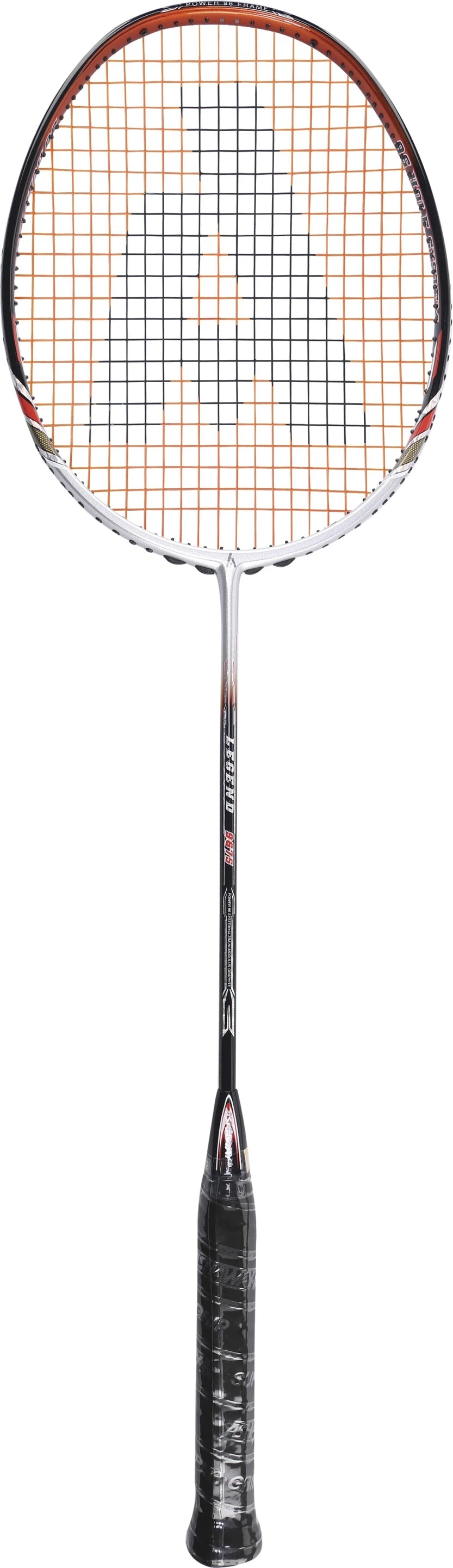 Ashaway Nano Legend 9675 lightweight badminton racket front view for power, control, and fast swing speed performance