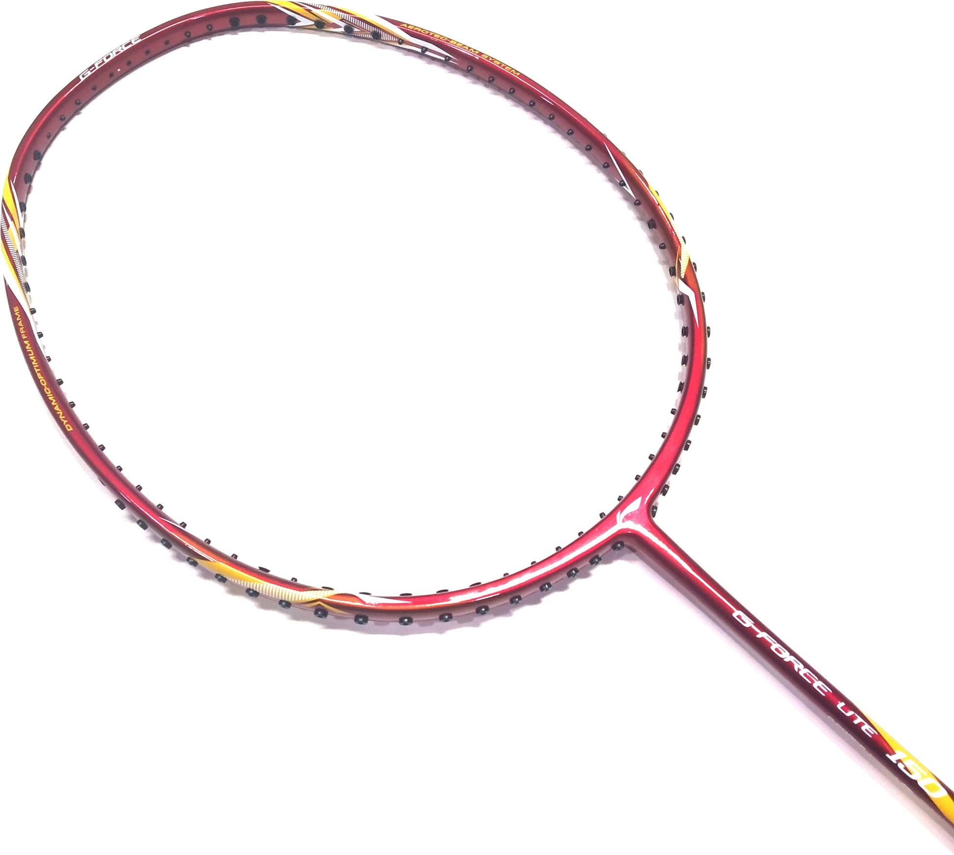 Li-Ning G-Force Lite 150 badminton racket angled frame design for fast swing speed and control