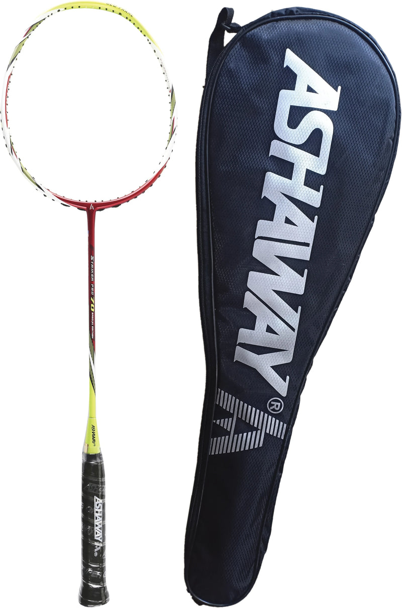 Ashaway Striker Pro 70 badminton racket full view built for intermediate and advanced players with all-round performance