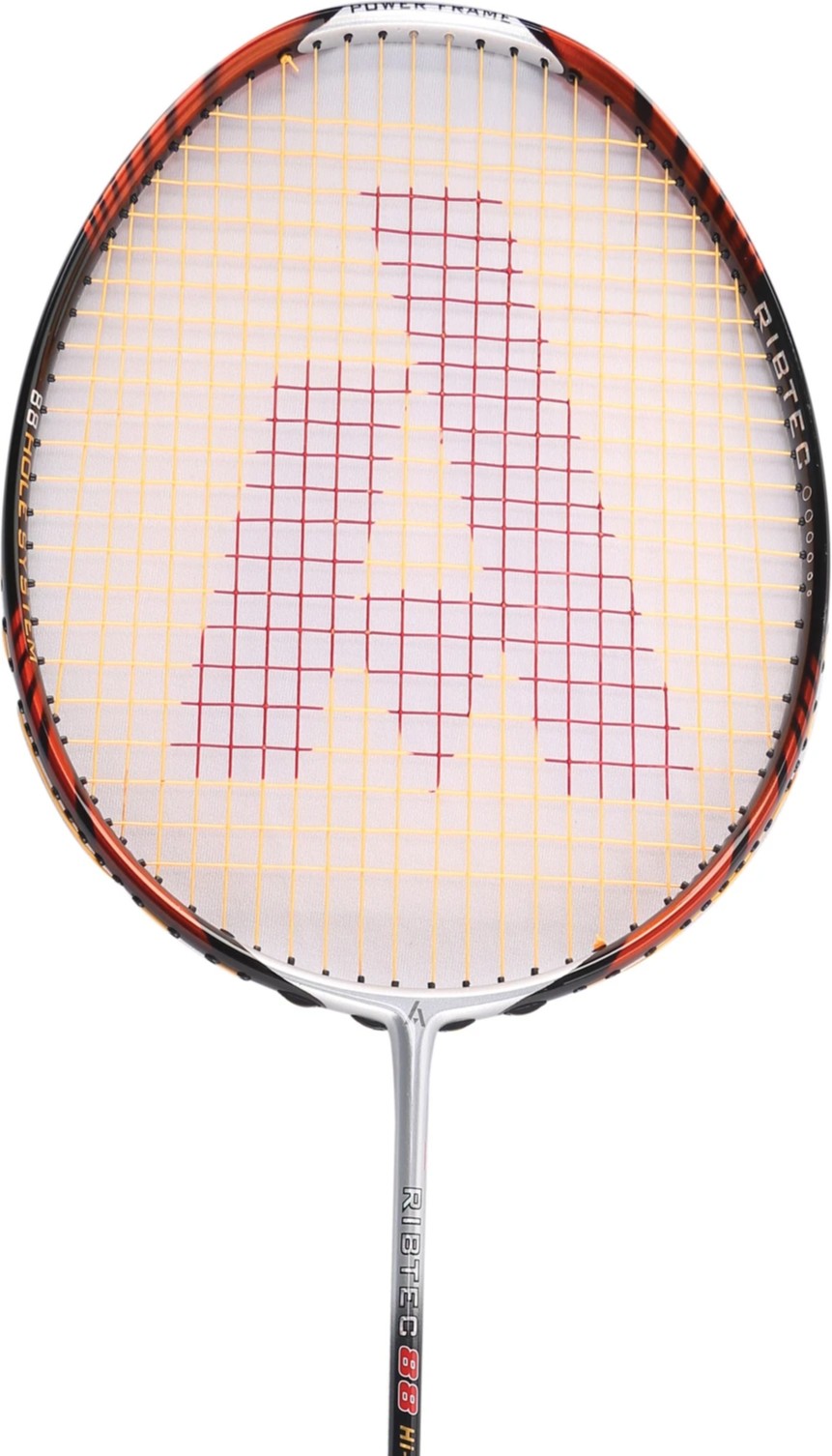 Close-up of Ashaway Ribtec 88 badminton racket grip designed for smooth handling and comfortable control