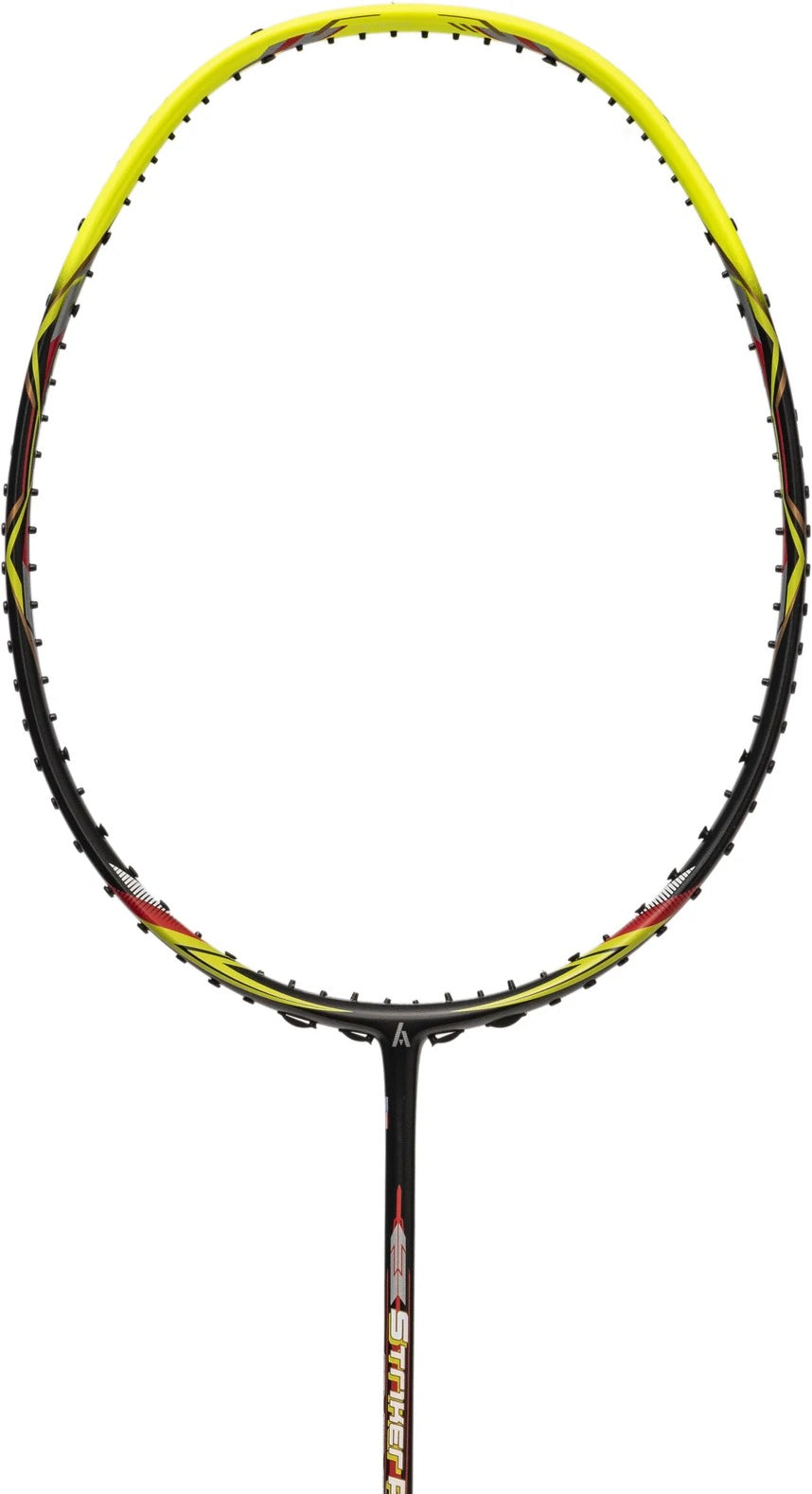 Close-up of Ashaway Striker Force 80 badminton racket grip for quick handling and comfortable control