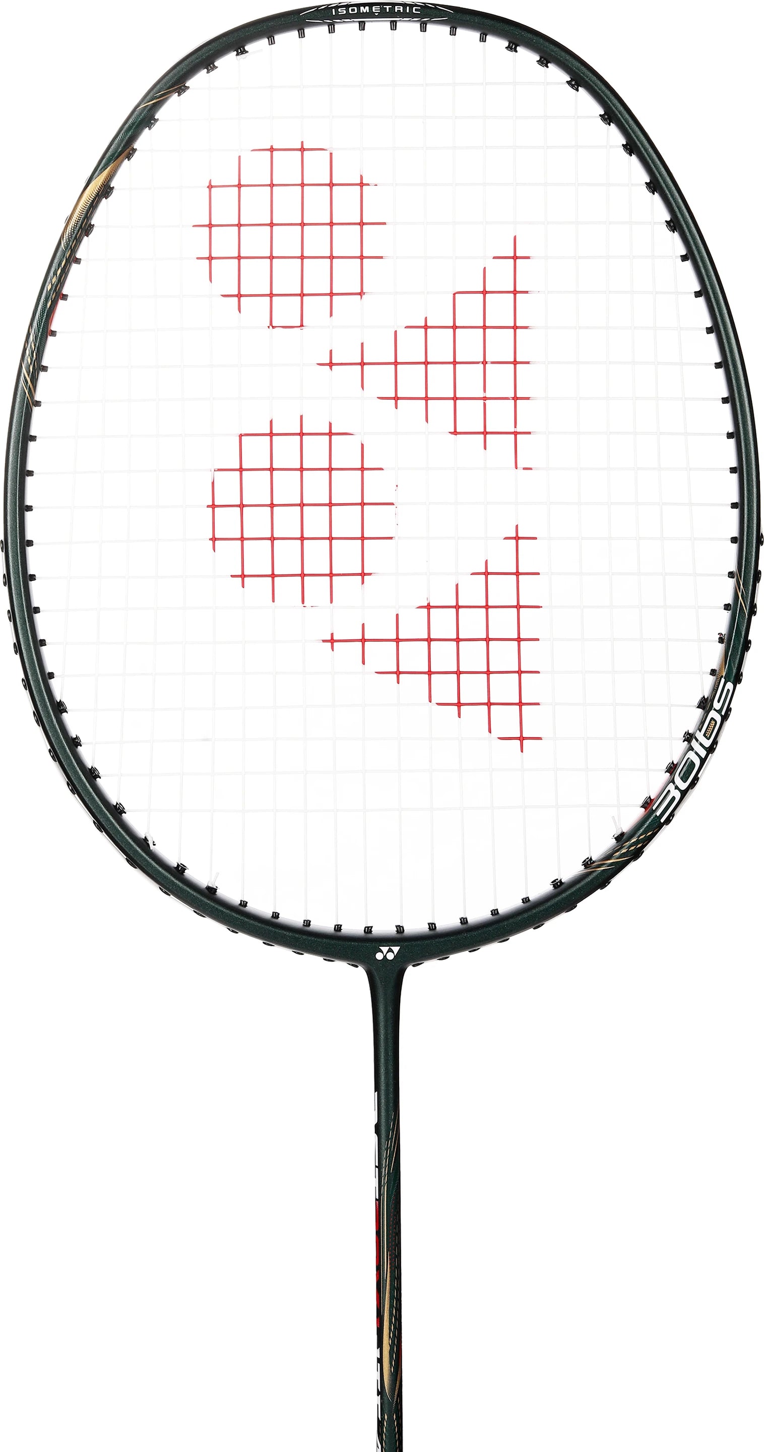 Yonex Astrox Lite 43i badminton racket close-up view of frame and string pattern
