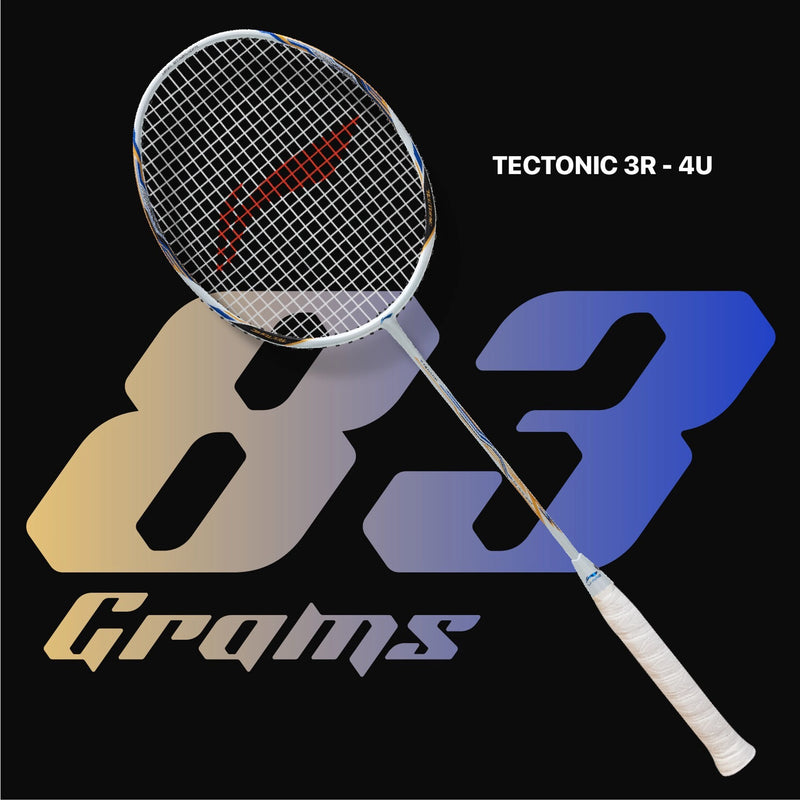 Li-Ning Tectonic 3R 4U 4U lightweight badminton racket for aggressive attacking style