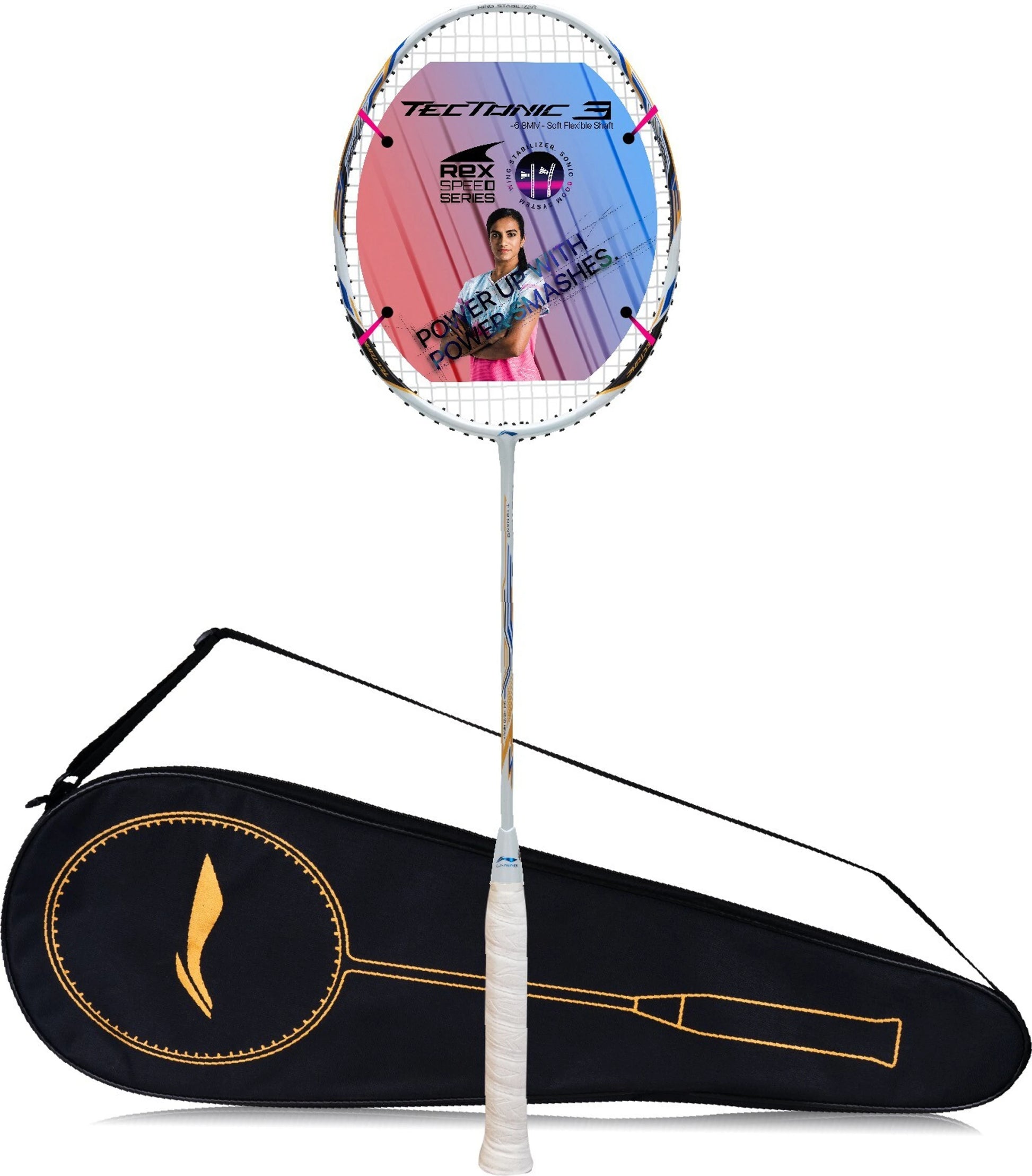 Li-Ning Tectonic 3R 4U badminton racket for strong attacking shots and reliable performance