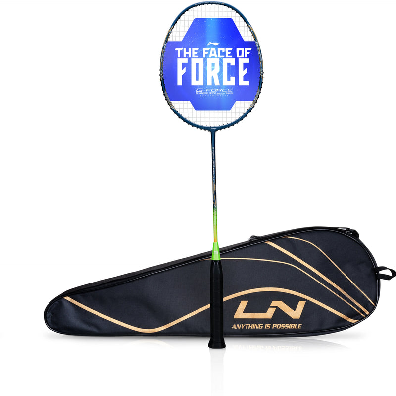Li-Ning G-Force 3900 II Superlite badminton racket built for fast swing speed and quick reaction gameplay