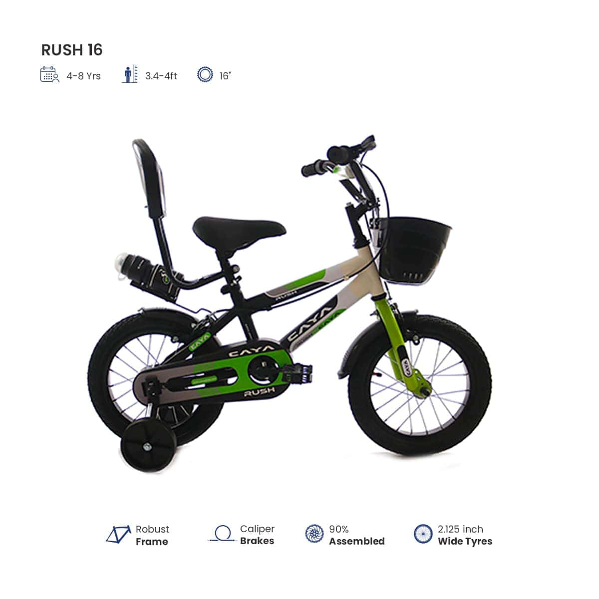 Caya Rush 16 Kids Bicycle for Safe & Fun Riding-2