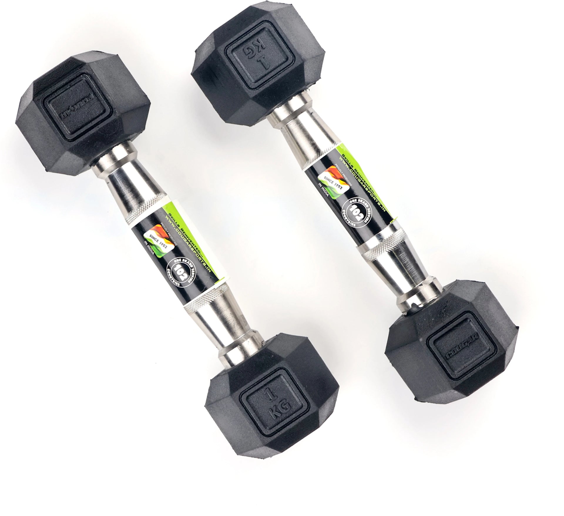 Cougar 0.5 kg Vinyl Dumbbell for Strength Training and Fitness