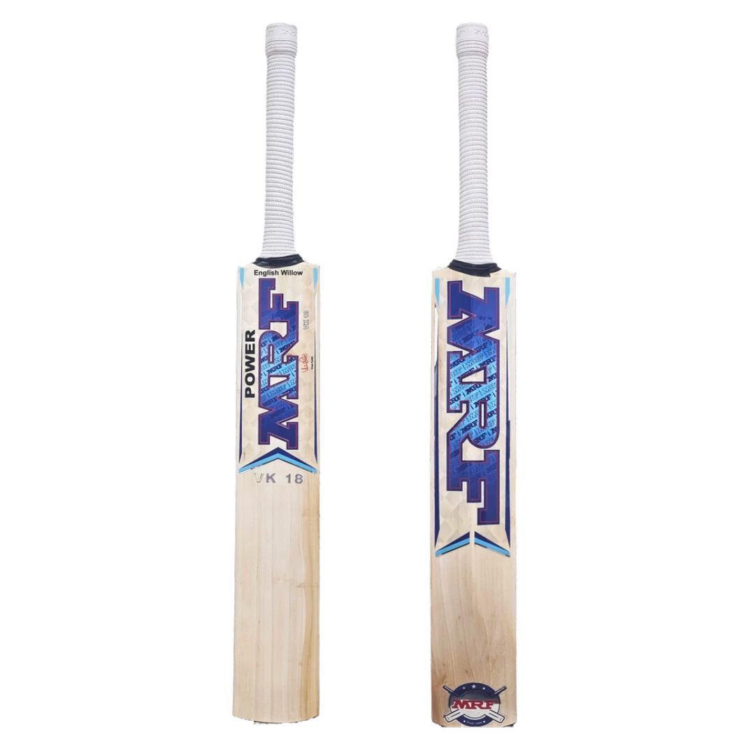 Lightweight MRF VK 18 cricket bat with balanced pickup for advanced batting control and timing