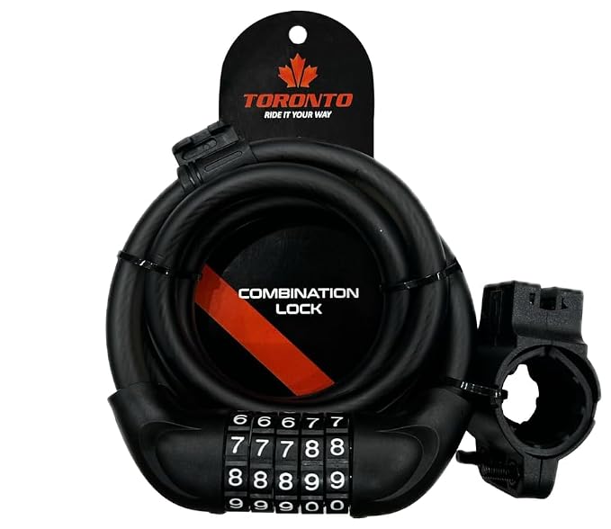 Toronto Bicycle Number Lock with Resettable Combination Security