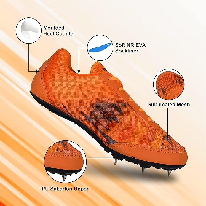 Nivia Zion AT-130 Running Spikes for Track & Field Performance-3