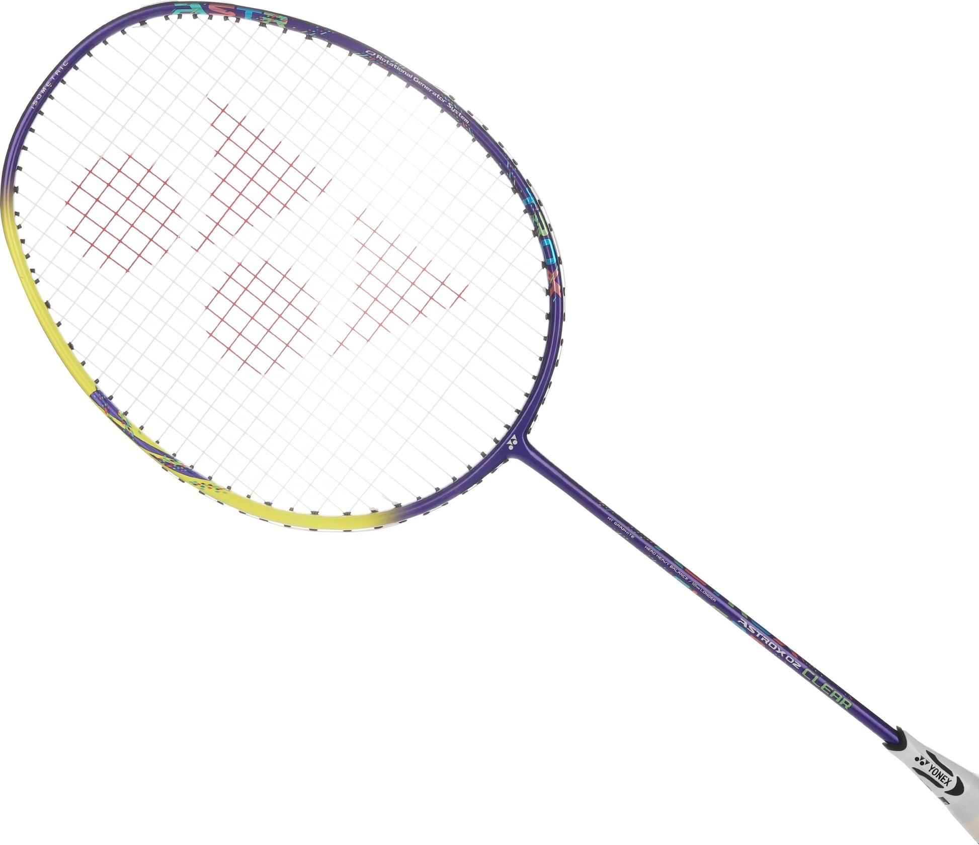 Yonex Astrox 02 badminton racket angled frame design for smooth and easy power shots