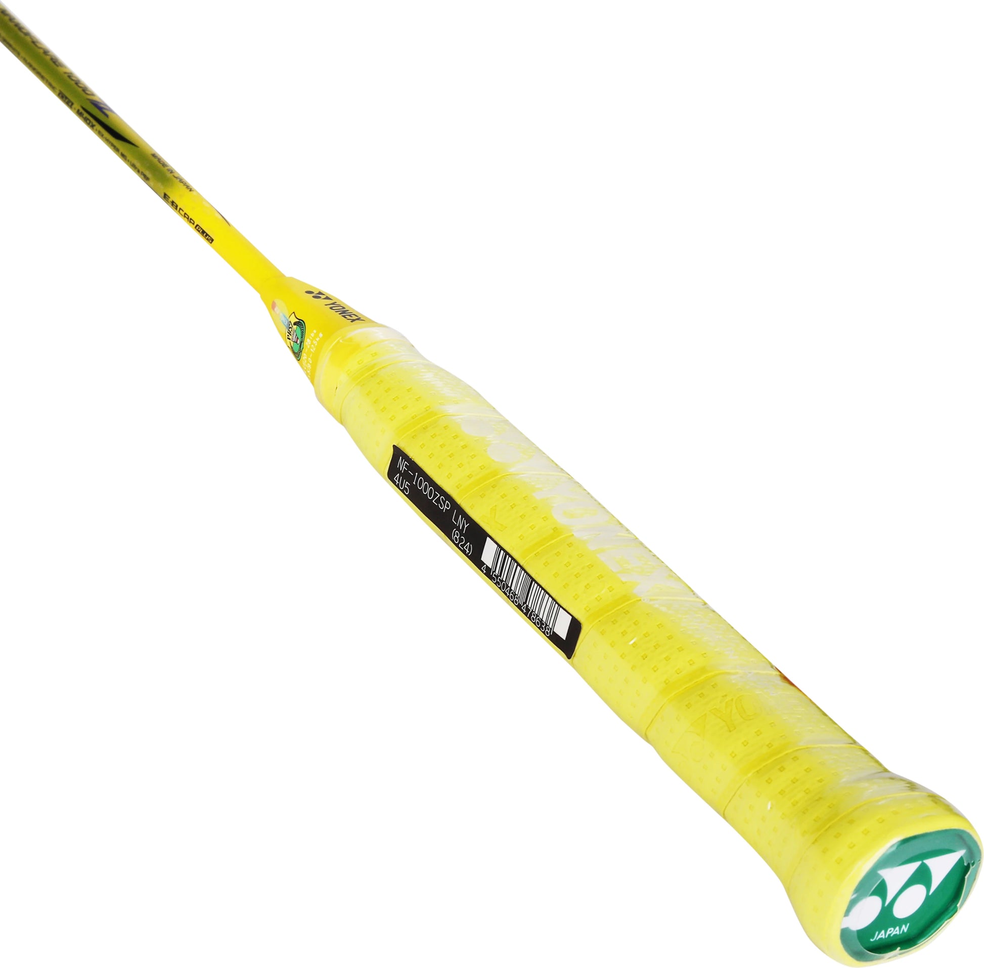 Yonex Nanoflare 1000 Z badminton racket grip and shaft detail close-up image