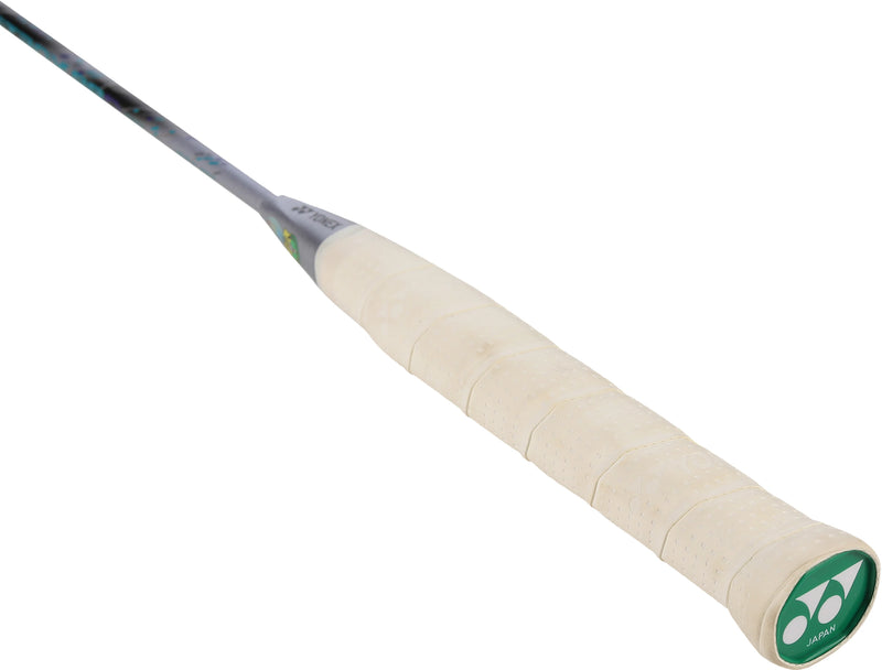 Yonex Astrox 88D Pro badminton racket grip close-up view for firm and stable handling during fast rallies