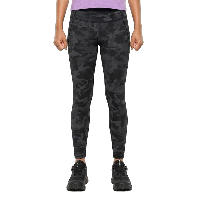 Gokyo Rishikesh Grey Leggings for Training and Outdoor Performance-1