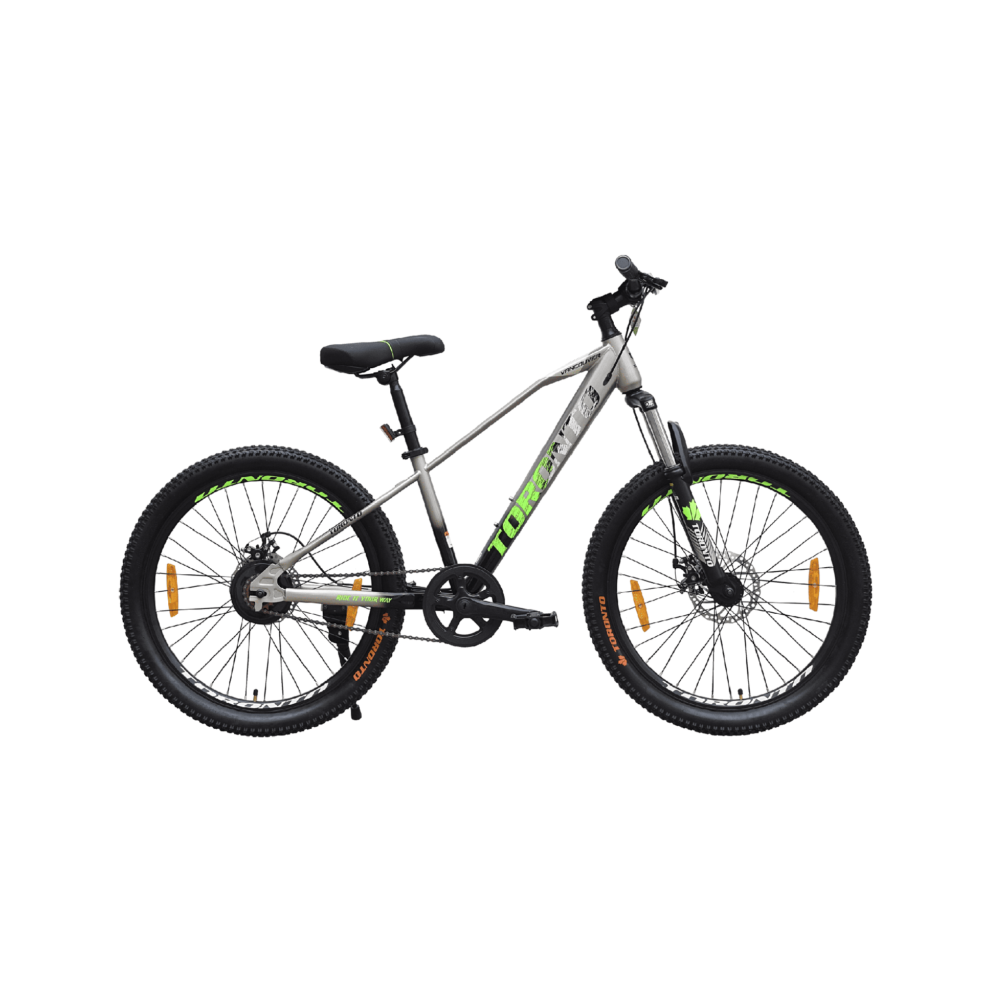 Toronto Vancouver 26 SS Grey Mountain Bike for Daily & Trail Rides