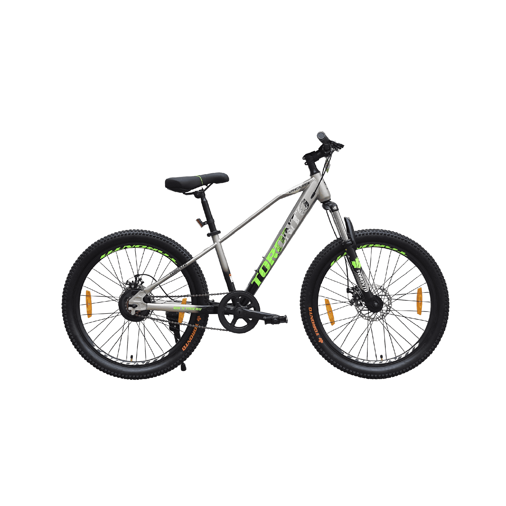 Toronto Vancouver 26 SS Grey Mountain Bike for Daily & Trail Rides-1