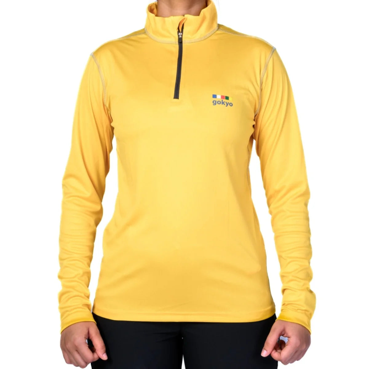 Gokyo Kalimpong Women's Black Running T-Shirt for Comfort and Performance