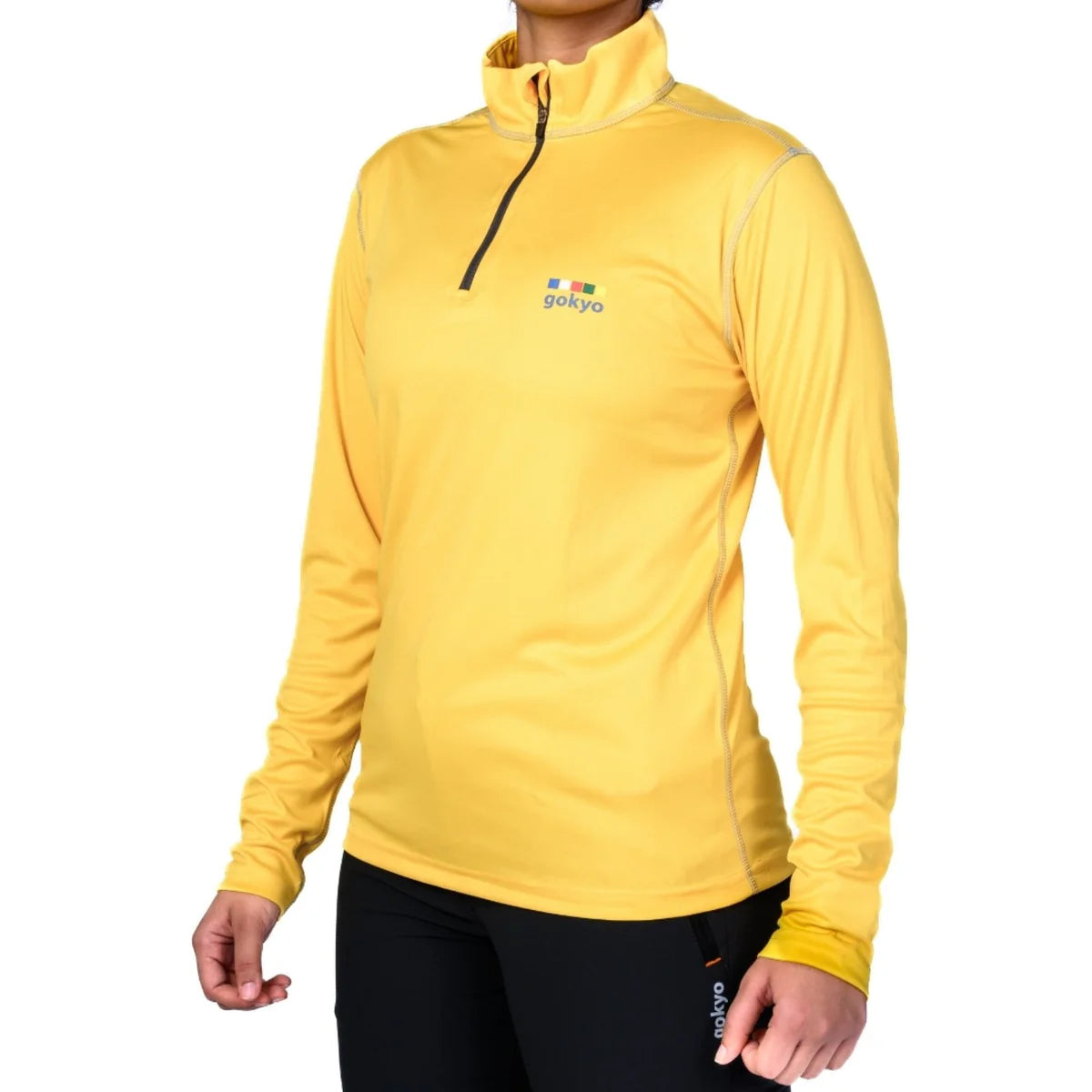 Gokyo Kalimpong Women's Black Running T-Shirt for Comfort and Performance-3