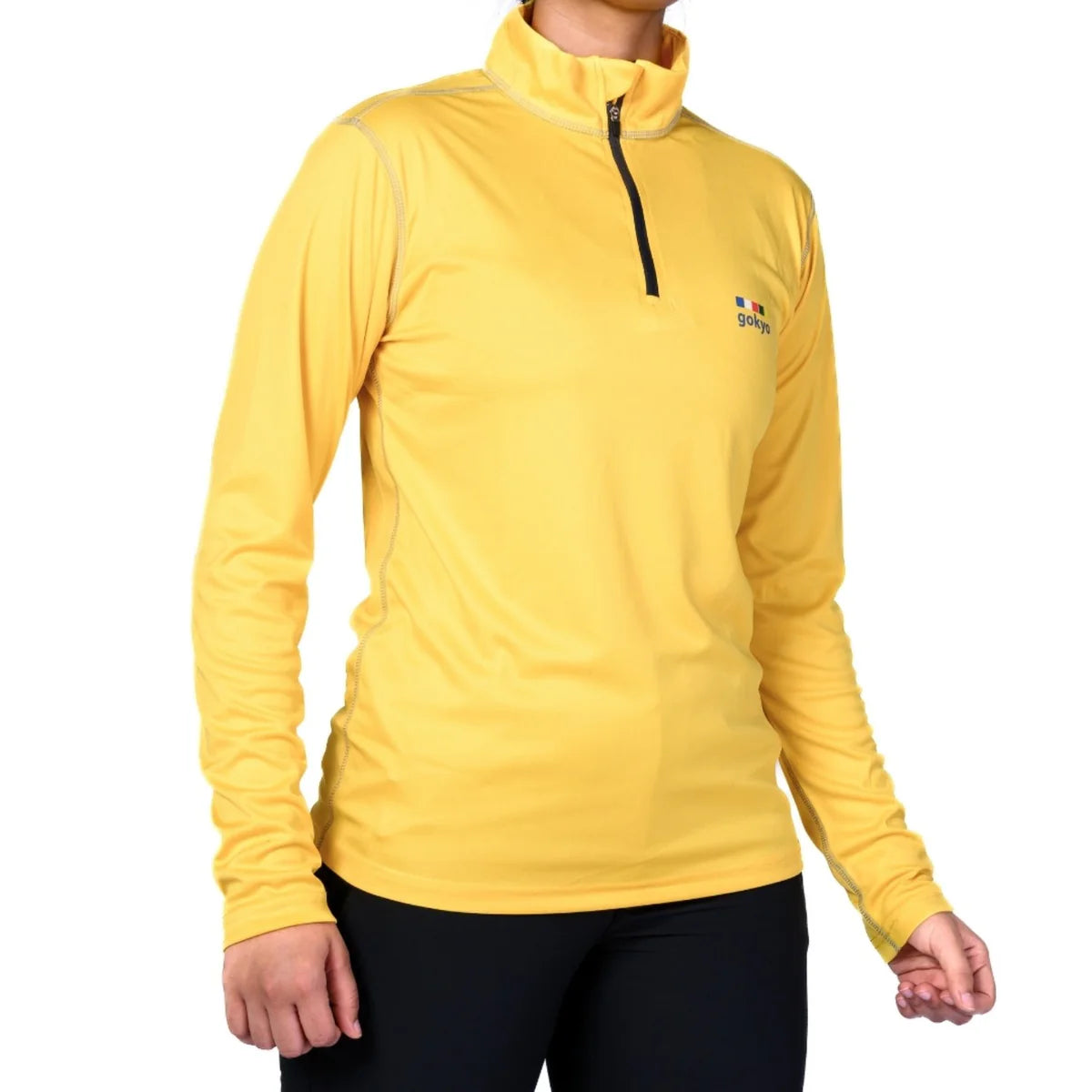 Gokyo Kalimpong Women's Black Running T-Shirt for Comfort and Performance-4